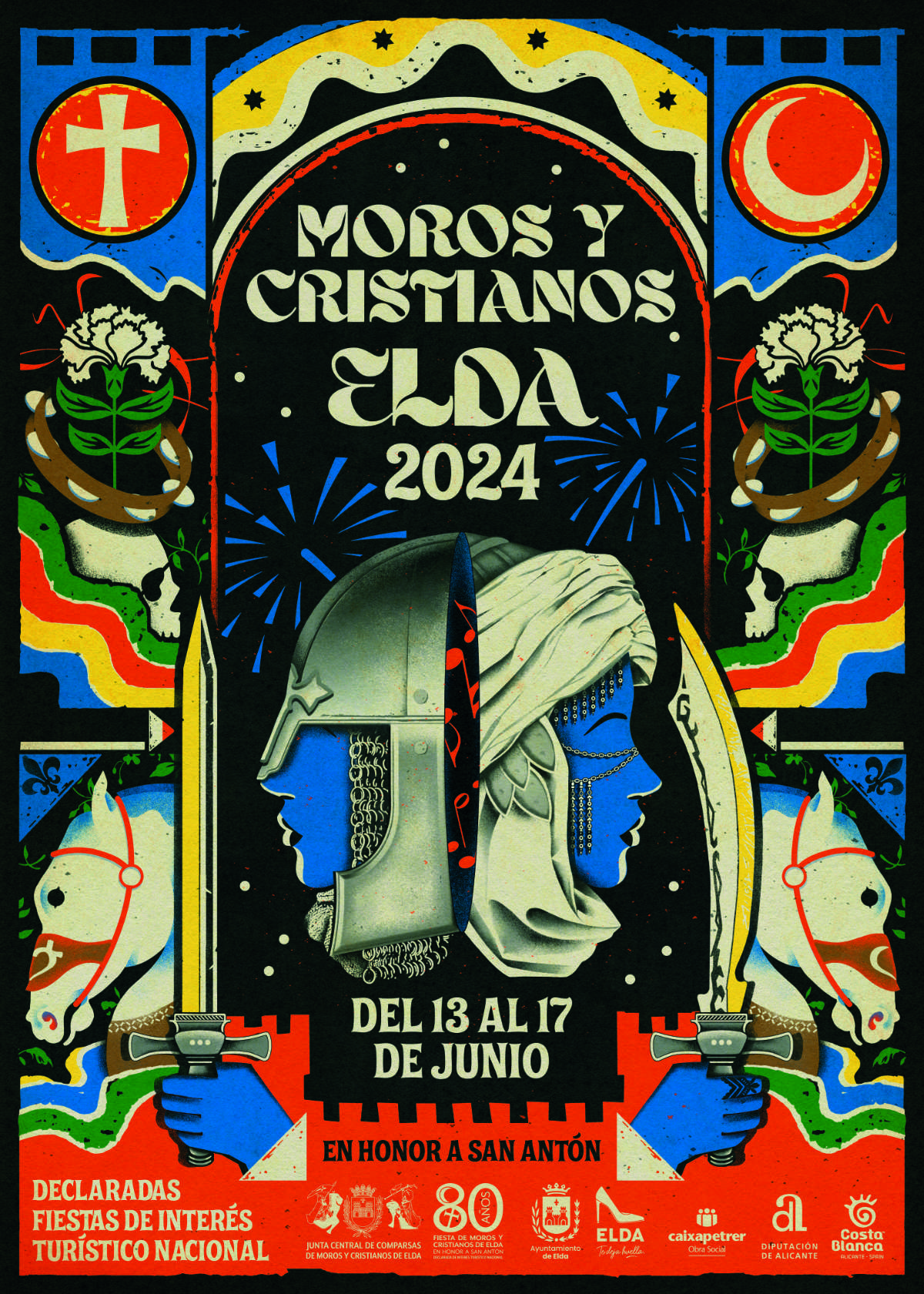 Cartel Moros y Cristianos Elda 2024
